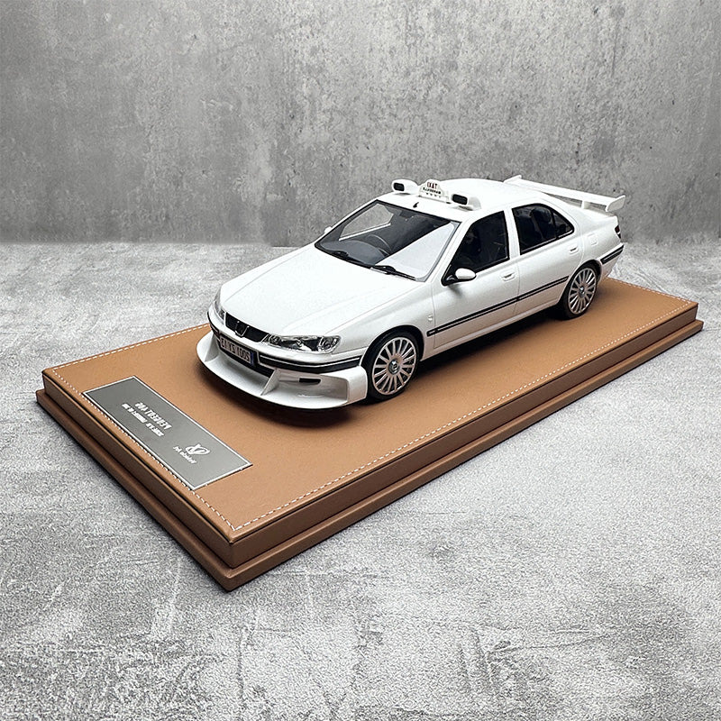 Fahrzeugkunst Peugeot 406 Taxi Harz Auto Modell Sammlung 1 18 Taxi Express