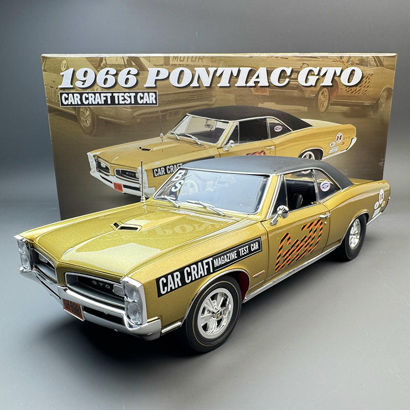 ACME 1:18 1966 Pontiac GTO Diecast Car – Gold