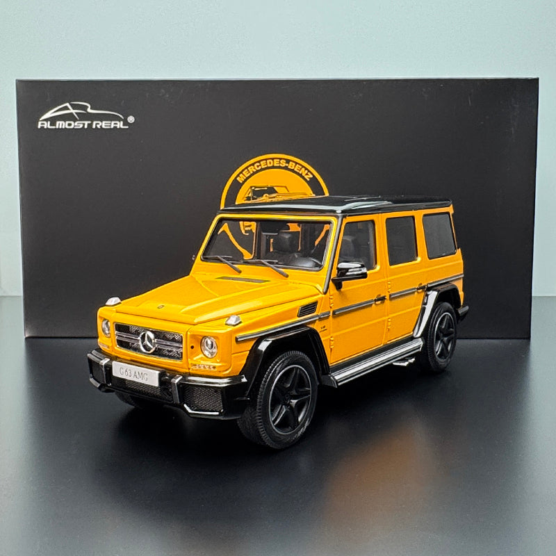 AR Mercedes‑Benz G63 AMG 2017 1:18 Scale Diecast Model – Interactive Yellow Edition