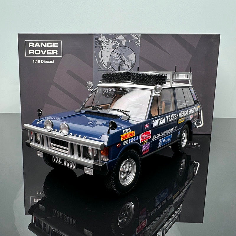Range Rover British American Crossover Racing – 1:18 Almost Real Scale Diecast Car Model (Black Charcoal)