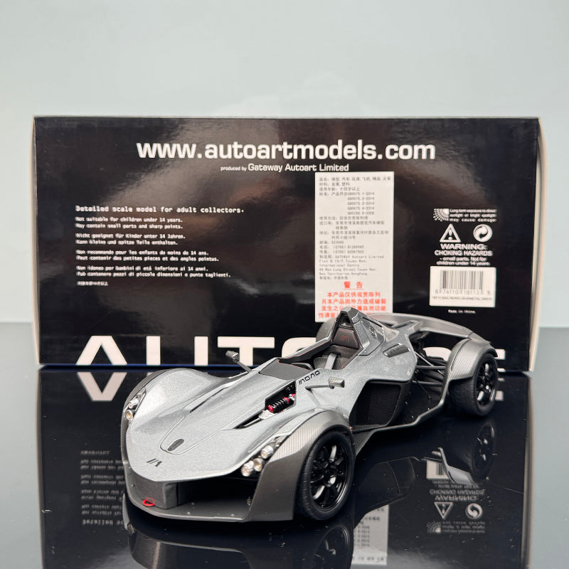 BAC MONO Racing Car Diecast – 1:18 Scale Collectible (Translucent Box)