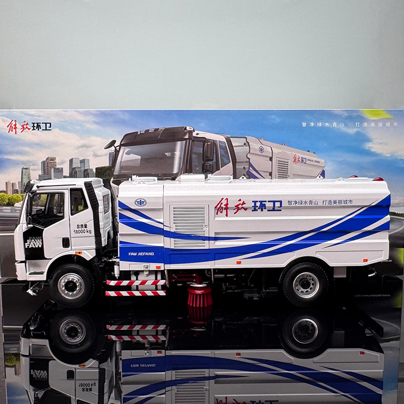 Jiefang J6 Sweeper Diecast Model – 1:24 Heavy-Duty Collectible by FAW