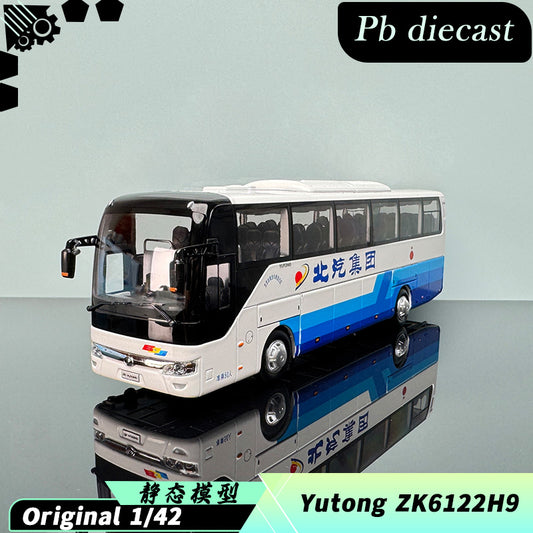 Yutong ZK6122H9 1:42 Scale Alloy & ABS Diecast Coach Bus Model – Interactive Collectible