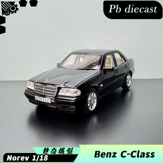 Norev Mercedes‑Benz C‑Class 1:18 Scale Diecast Model (Ref 183373) – Interactive Black Edition