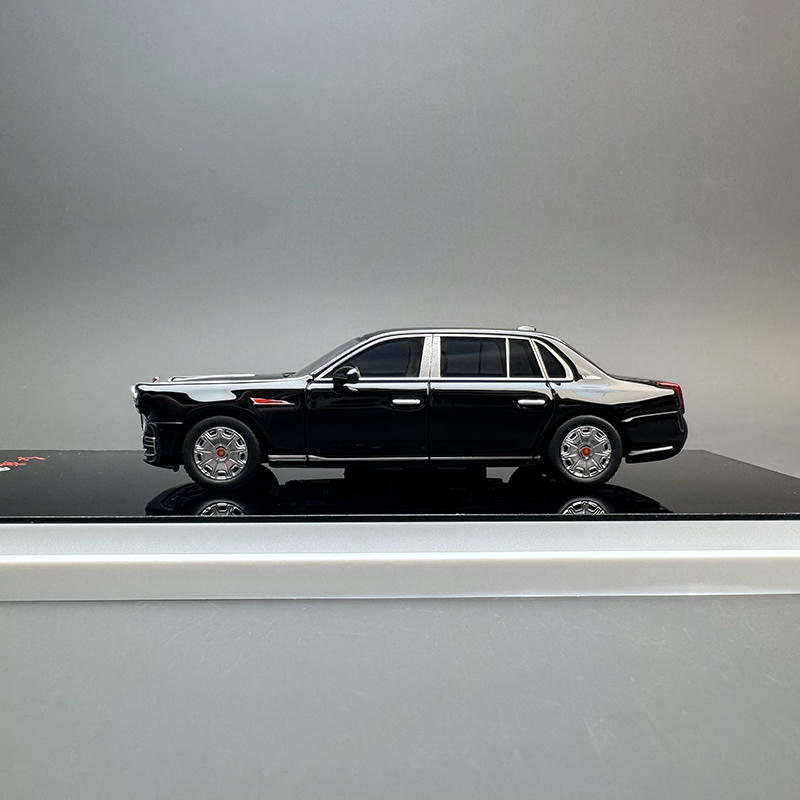 Almost Real 1:64 Hongqi Golden Sunflower Guoli Diecast Model