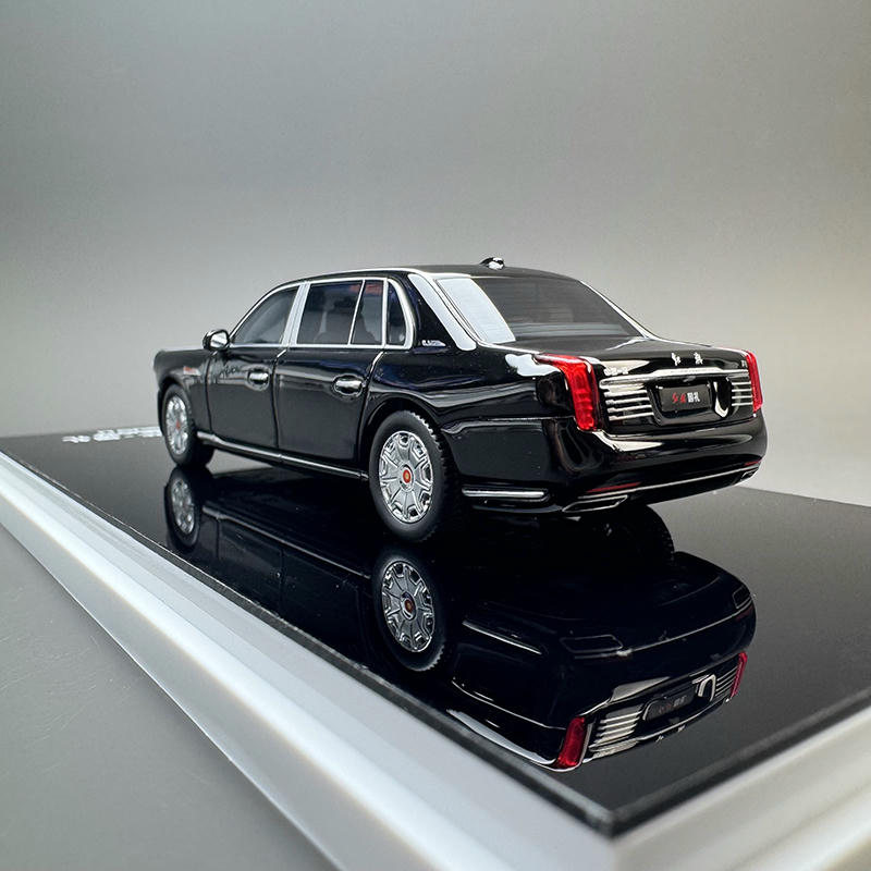 Almost Real 1:64 Hongqi Golden Sunflower Guoli Diecast Model