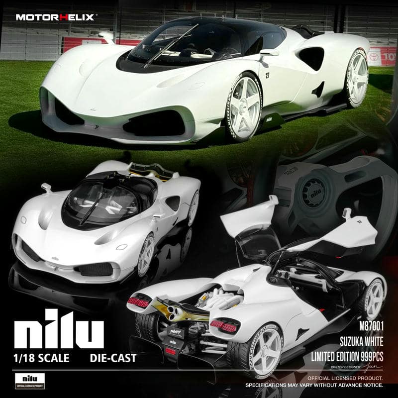 MOTORHELIX 1:18 Nilu Hypercar Diecast Model