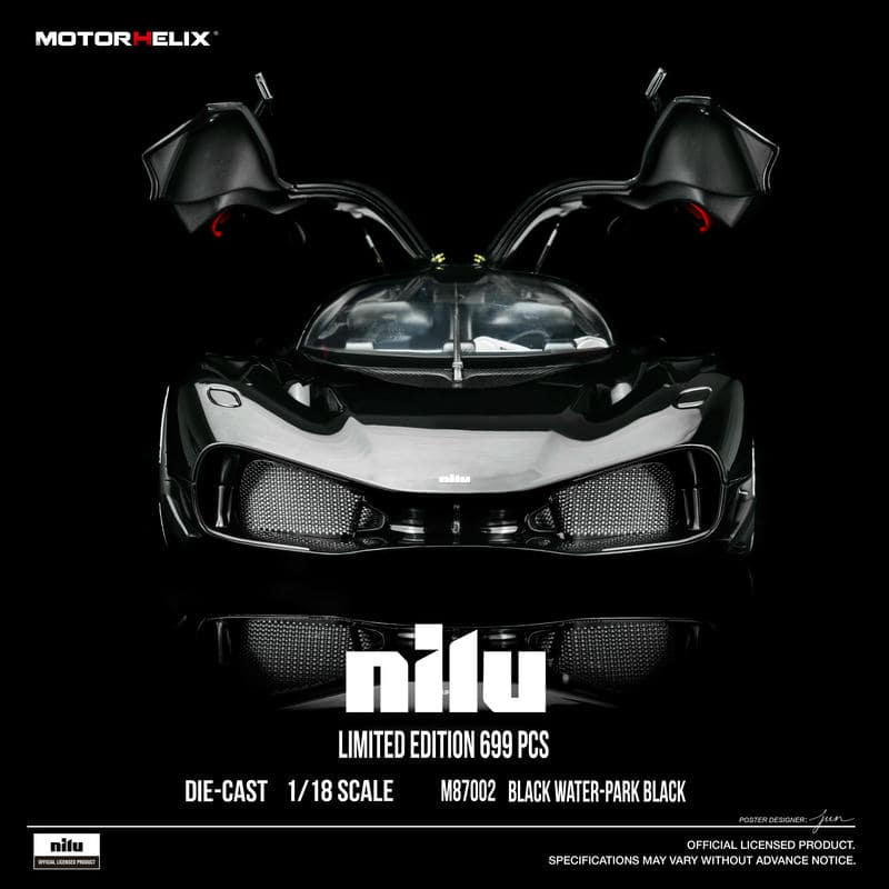 MOTORHELIX 1:18 Nilu Hypercar Diecast Model