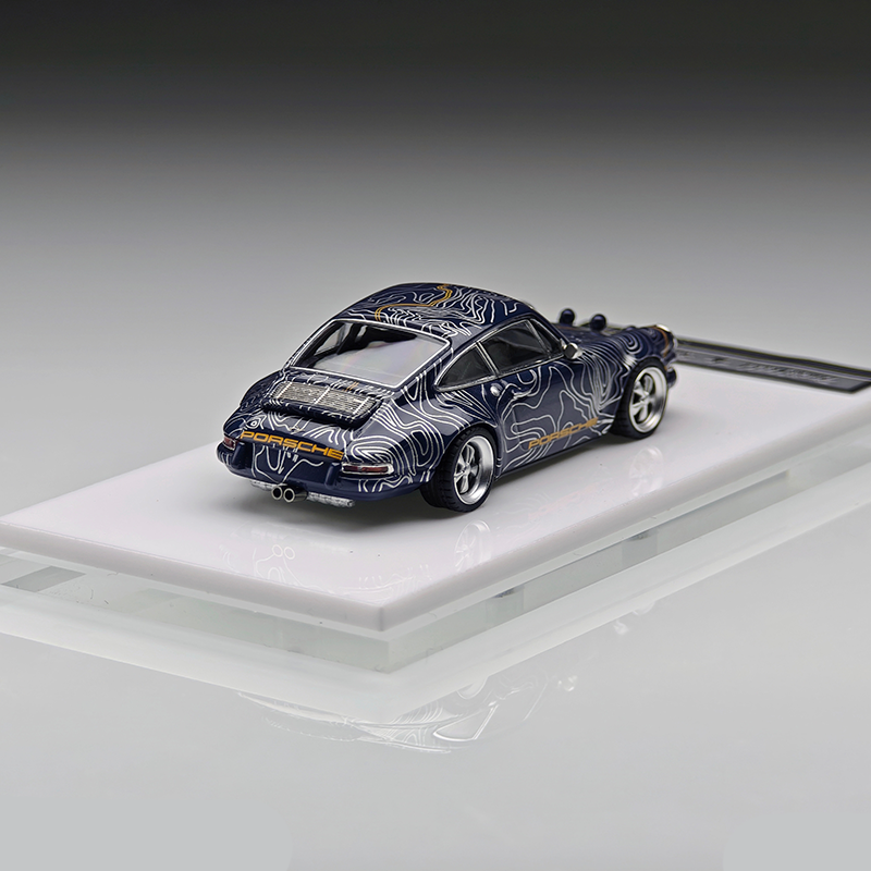 ZINCIT 1:64 Porsche 911 Singer Coupe Mulholland Drive Diecast Model Car