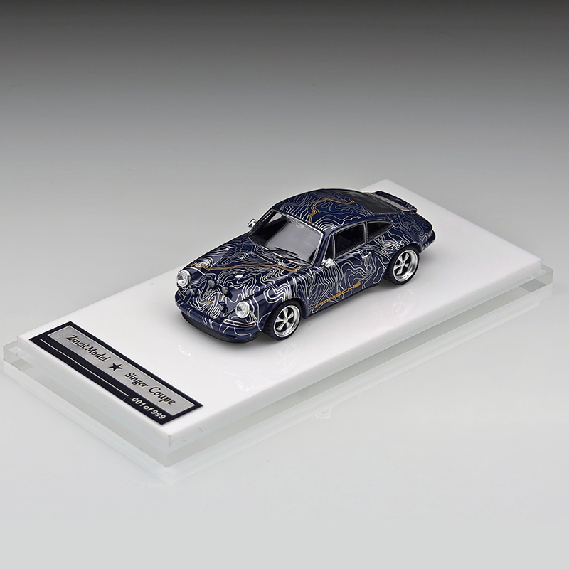 ZINCIT 1:64 Porsche 911 Singer Coupe Mulholland Drive Diecast Model Car