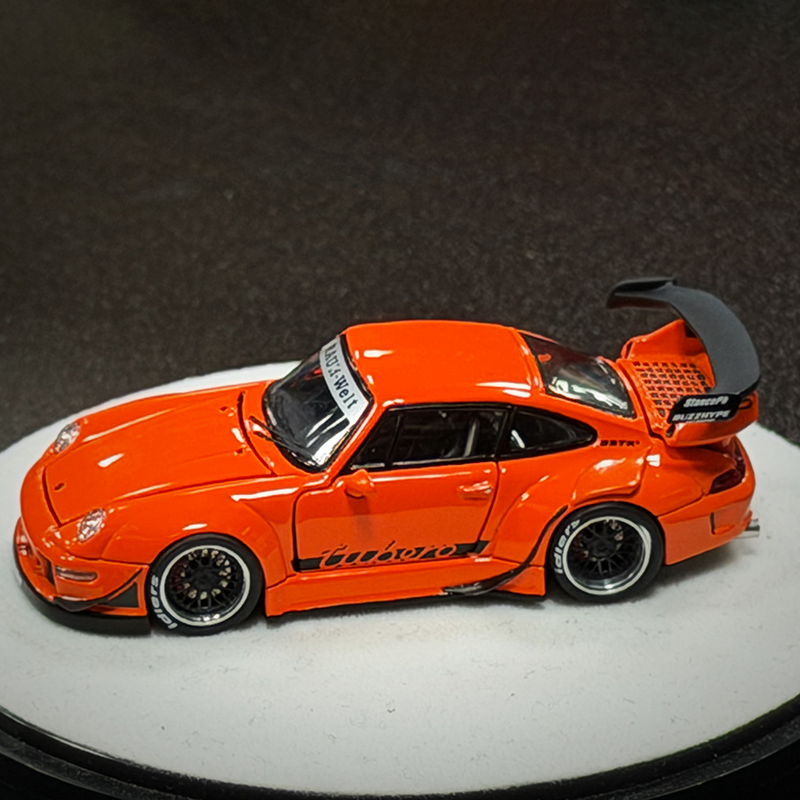 PGM 1:64 Porsche 911 RWB 993 Diecast Model Car-JDM