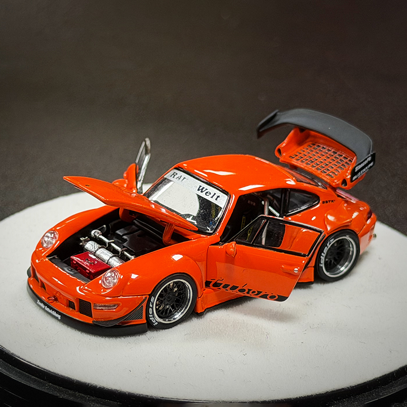 PGM 1:64 Porsche 911 RWB 993 Diecast Model Car-JDM