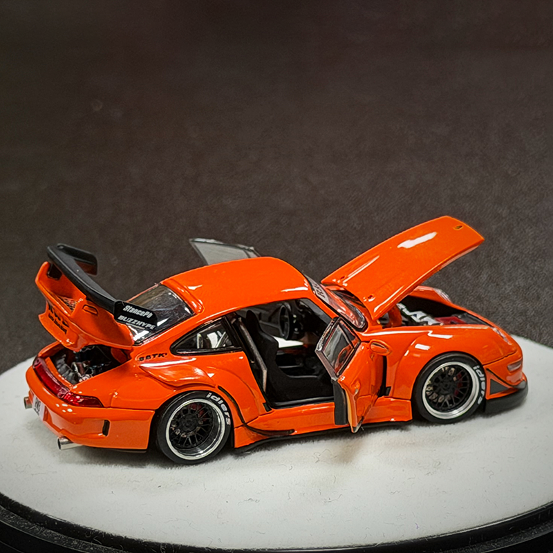 PGM 1:64 Porsche 911 RWB 993 Diecast Model Car-JDM