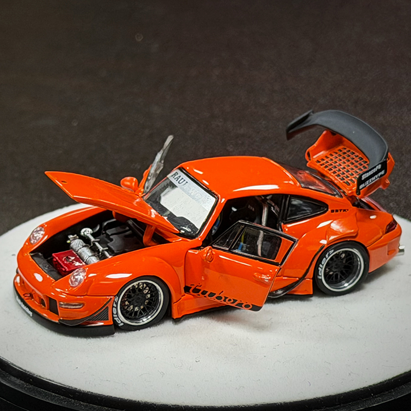 PGM 1:64 Porsche 911 RWB 993 Diecast Model Car-JDM