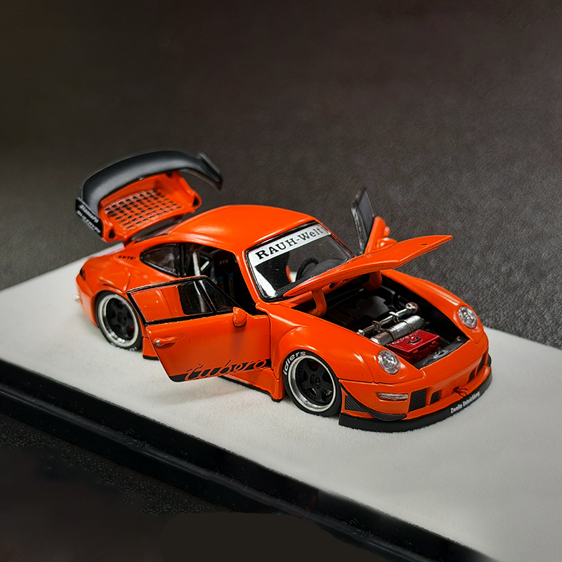 PGM 1:64 Porsche 911 RWB 993 Diecast Model Car-JDM