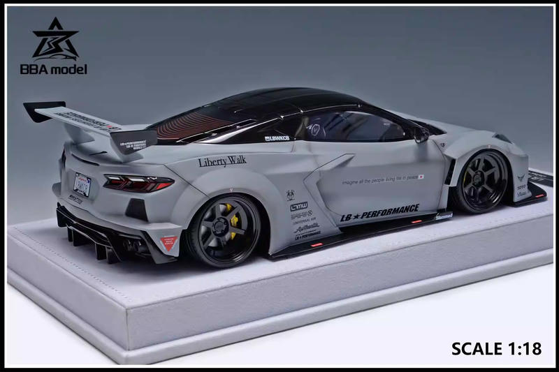 BBA 1:18 Corvette C8 Resin Model