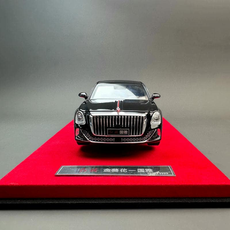 Hongqi Guoya 1:24 Diecast Model – FAW Golden Sunflower Luxury Sedan Collector Edition