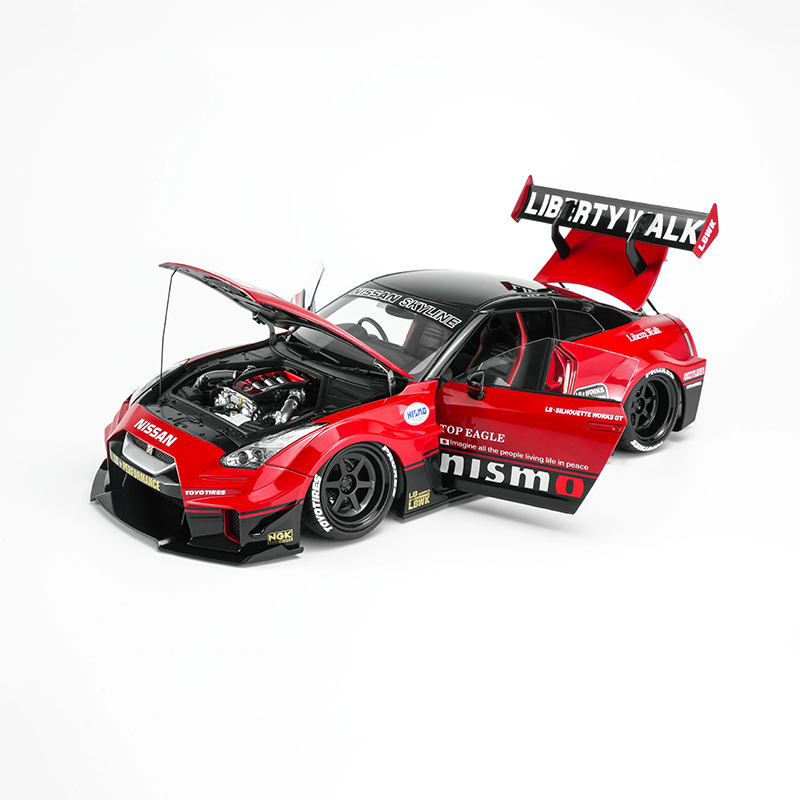 MotorHelix 1:18 Nissan GT-R R35 35GT-RR Widebody Diecast Model Car – Premium JDM