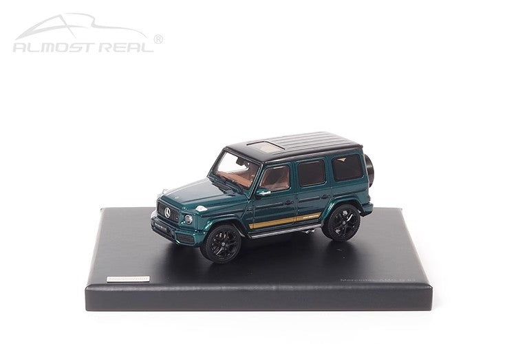 Mercedes-AMG G 63 – 1:43 Diecast Model by Almost Real (2019 White / 2021 Metallic Green – Limited to 300 Units Each)
