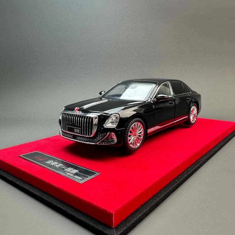 Hongqi Guoya 1:24 Diecast Model – FAW Golden Sunflower Luxury Sedan Collector Edition