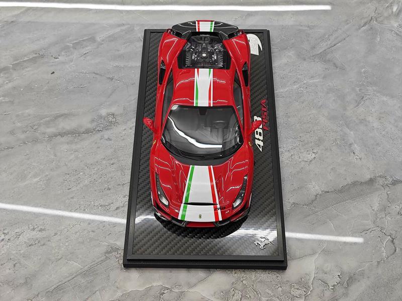 BBR 1:18 Ferrari 488 Pista Spider Hardtop Resin Model