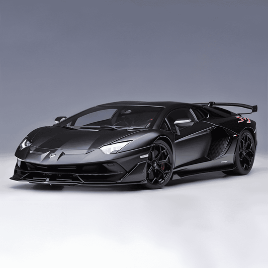 AutoArt Lamborghini Aventador SVJ 1:18 Scale Diecast Model – Diecast Supercar Collection(Black)
