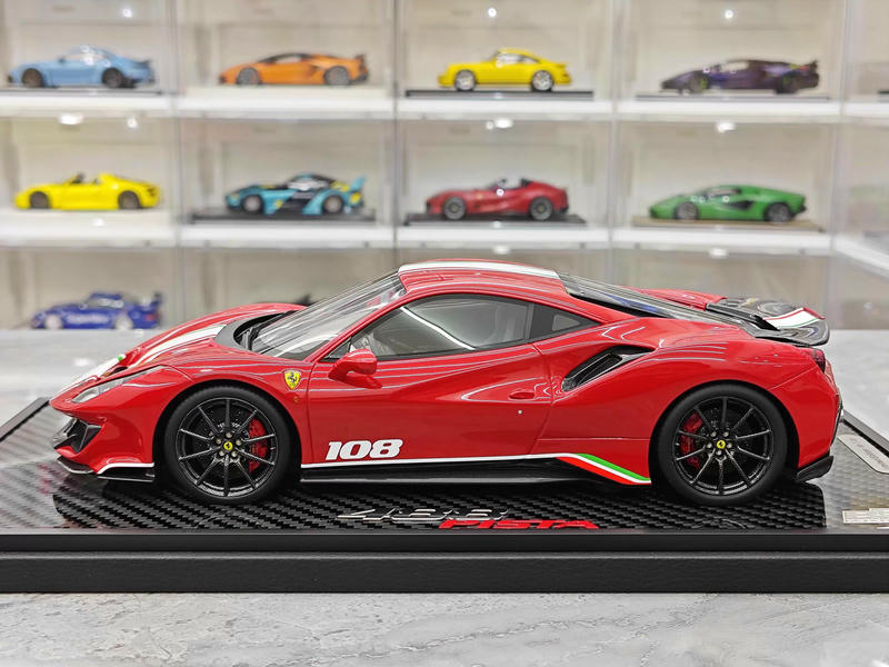 BBR 1:18 Ferrari 488 Pista Spider Hardtop Resin Model