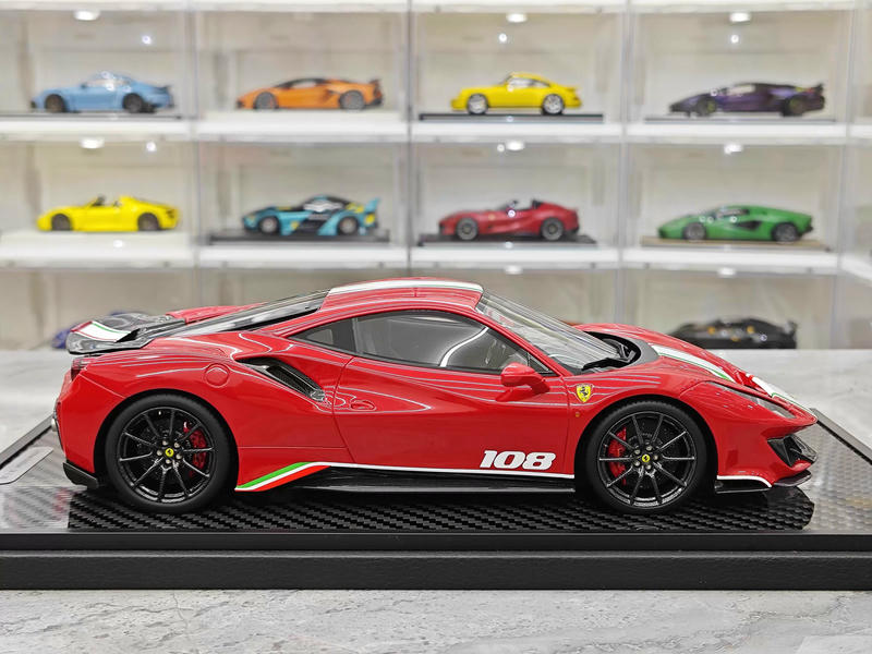BBR 1:18 Ferrari 488 Pista Spider Hardtop Resin Model