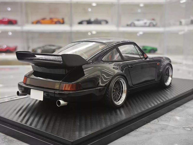 Ignition 1:18 Porsche 964 RWB Blackbird Wangan Resin Model — IG3594