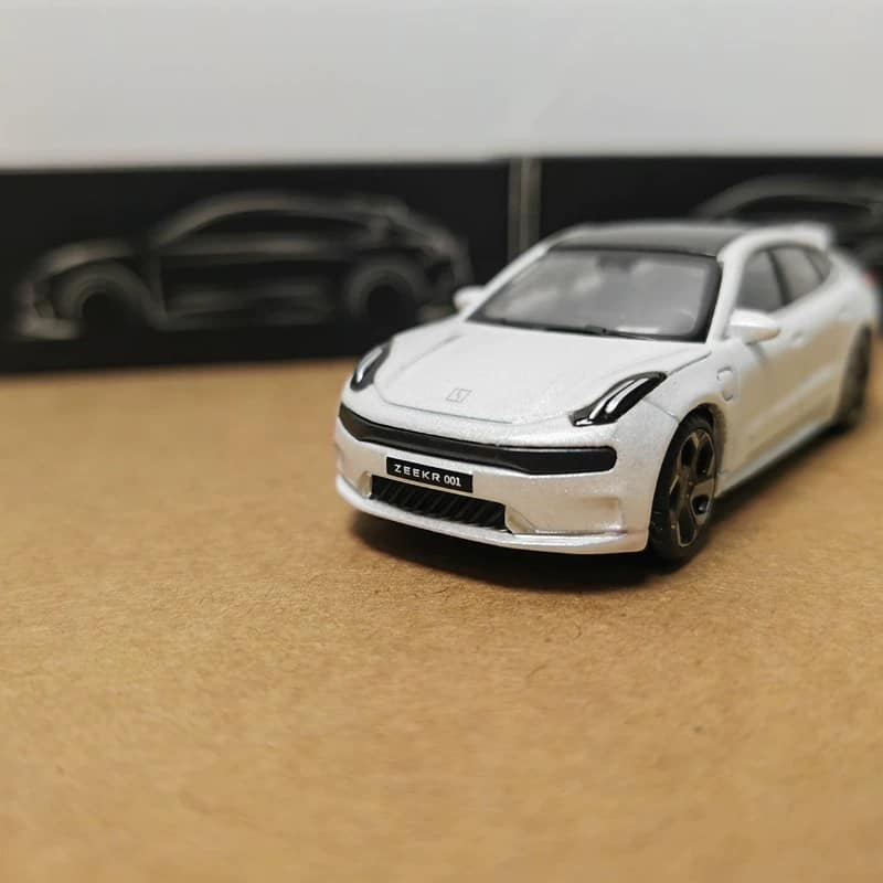 Official 1:64 ZEEKR 001 FR Diecast Model Car – Geely Electric Performance Sedan Alloy Collectible