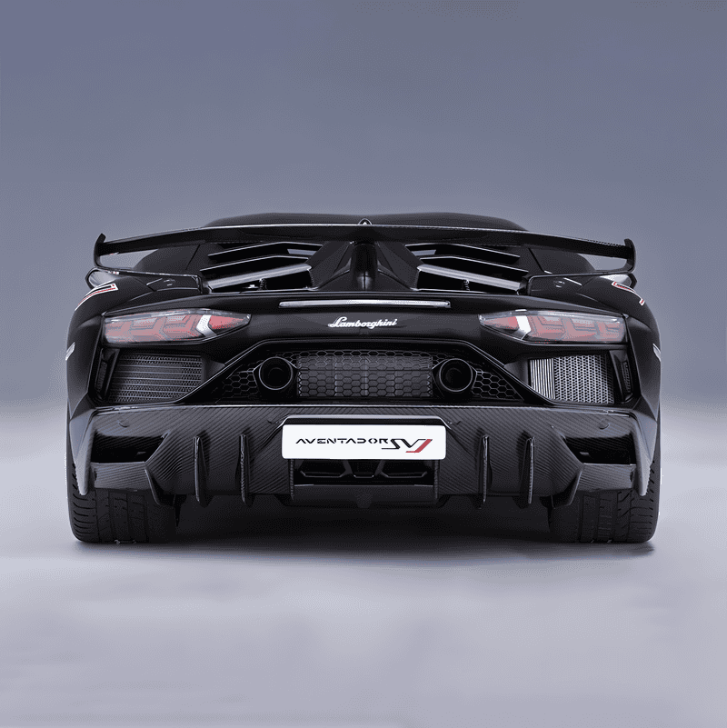 AutoArt Lamborghini Aventador SVJ 1:18 Scale Diecast Model – Diecast Supercar Collection（Black）