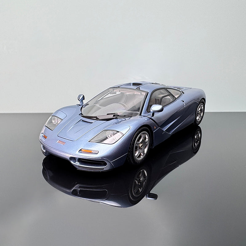 McLaren F1 XP5 Diecast Model – 1:18 Scale Interactive Collectible by LCD ice blue