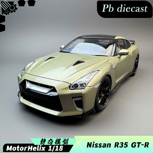 MotorHelix 1:18 Nissan R35 GT-R Diecast Car — Emerald Green