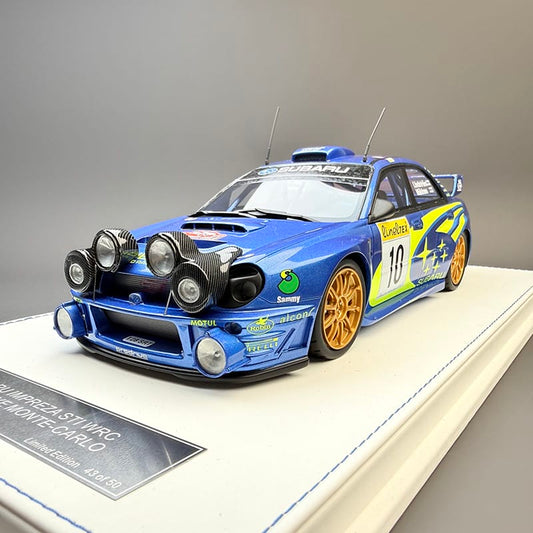 1:18 Subaru Impreza STI WRC 2002 Monte Carlo Rally Resin Model Car