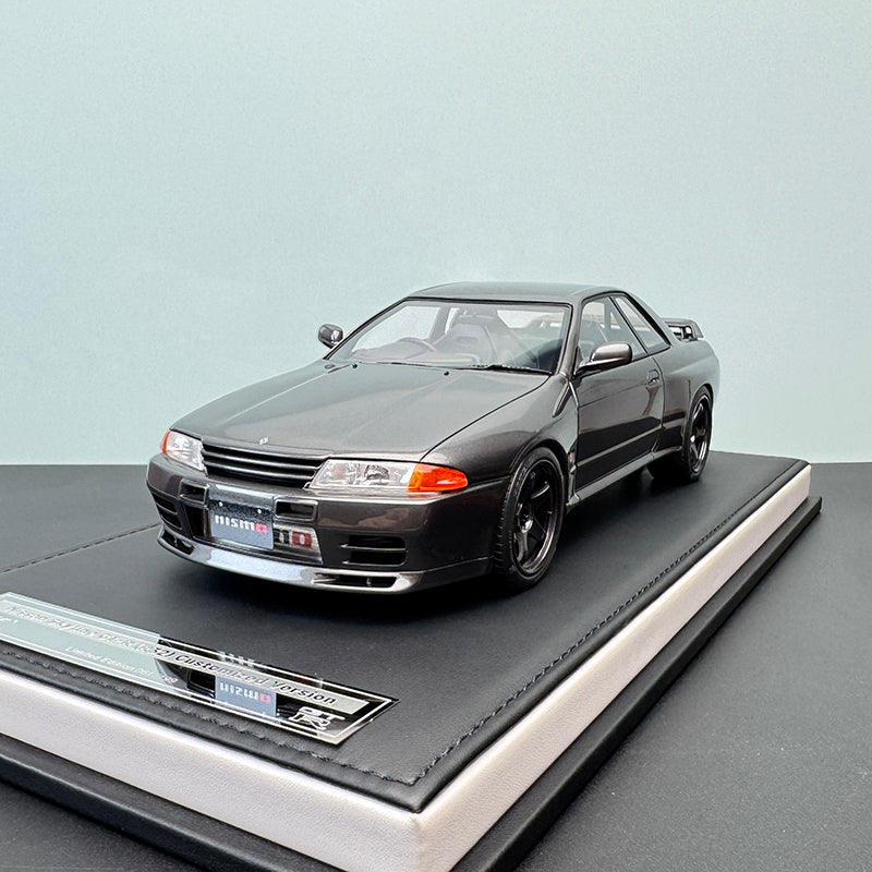 Pre-Sale: MOTORHELIX 1:18 Nissan Skyline GT-R (R32) – Gunmetal Grey Resin Model