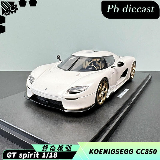 GT Spirit 1:18 Koenigsegg CC850 Crystal White Limited Resin Diecast Model (GT903) – Collector’s Edition