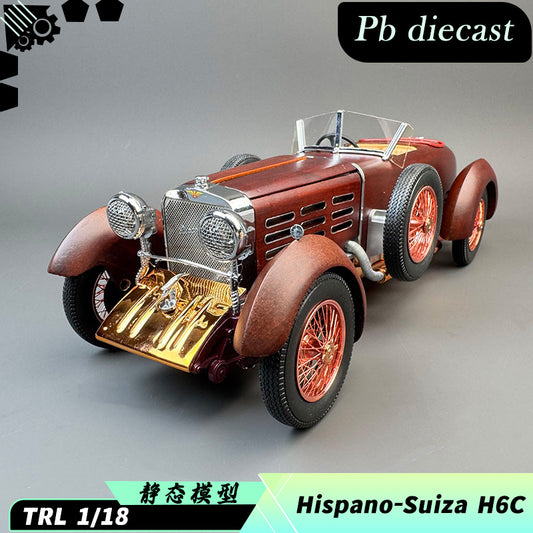 TRL 1:18 Hispano-Suiza H6C Tulipwood Limousine Wooden & Diecast Model Car