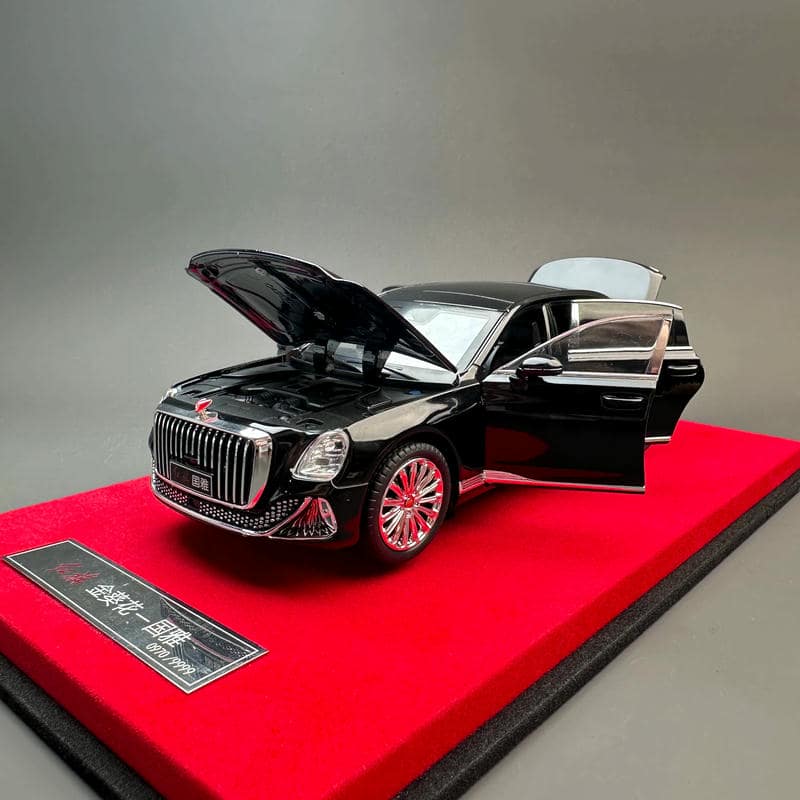 Hongqi Guoya 1:24 Diecast Model – FAW Golden Sunflower Luxury Sedan Collector Edition