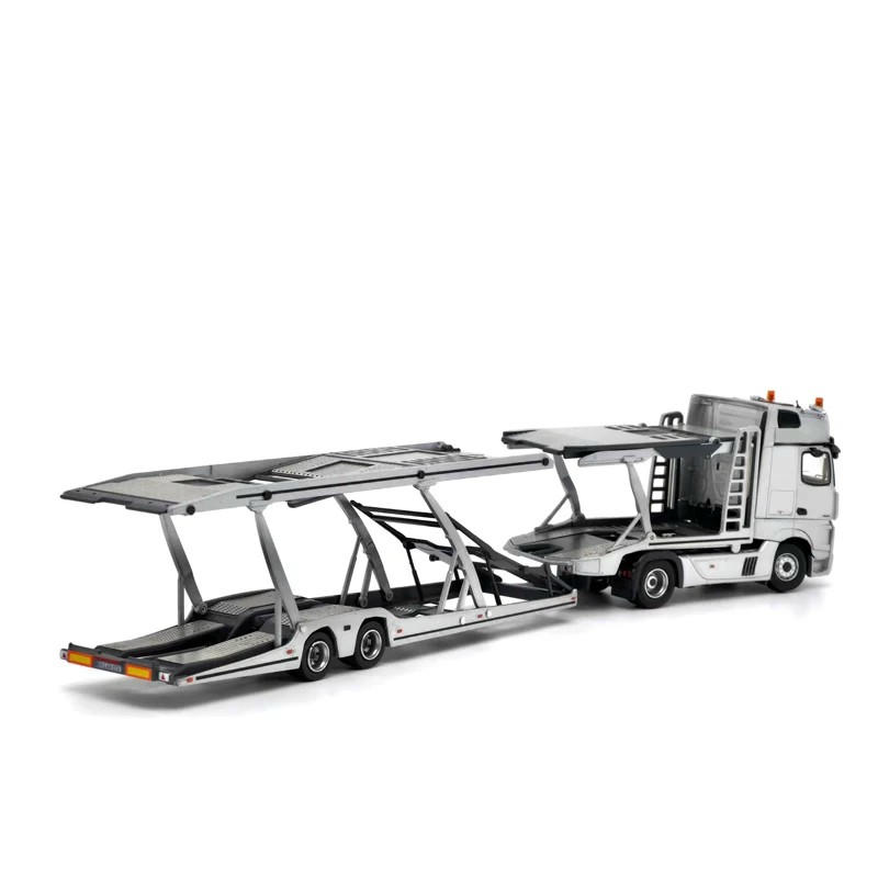 Mercedes-Benz Actros Double-Decker Car Transport Trailer 1:64 Diecast Model