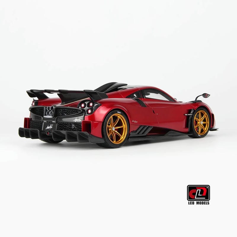 Pre-sale LCD 1:18 Pagani Imola Diecast Alloy Model Car-silver-red