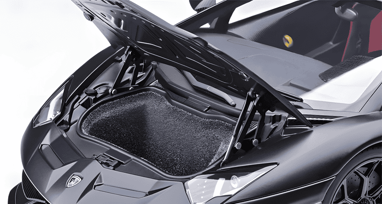 AutoArt Lamborghini Aventador SVJ 1:18 Scale Diecast Model – Diecast Supercar Collection（Black）