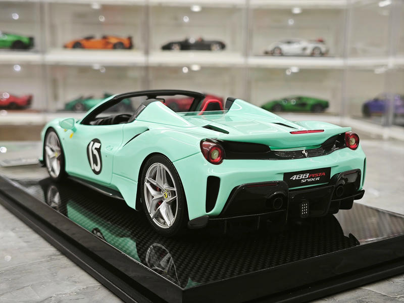 Dino Model 1:18 Ferrari 488 Pista Spider Resin Model – Tiffany