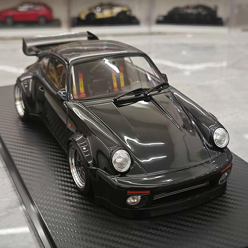 Ignition 1:18 Porsche 964 RWB Blackbird Wangan Resin Model — IG3594