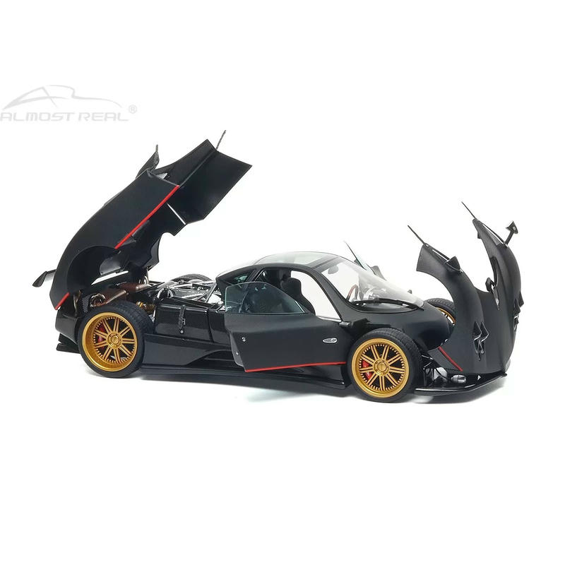 Almost Real 1:18 Pagani Zonda F 2005 — Matt Carbon Black