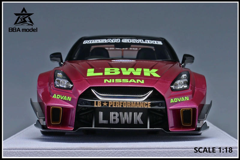 BBA Nissan GT-R 35GT-RR 1:18 Resin Model Car