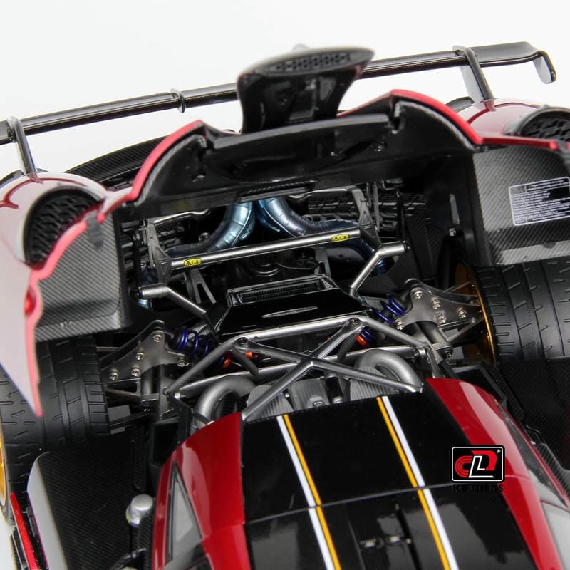 Pre-sale LCD 1:18 Pagani Imola Diecast Alloy Model Car-silver-red