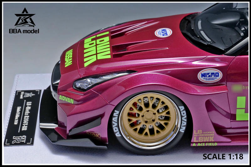BBA Nissan GT-R 35GT-RR 1:18 Resin Model Car