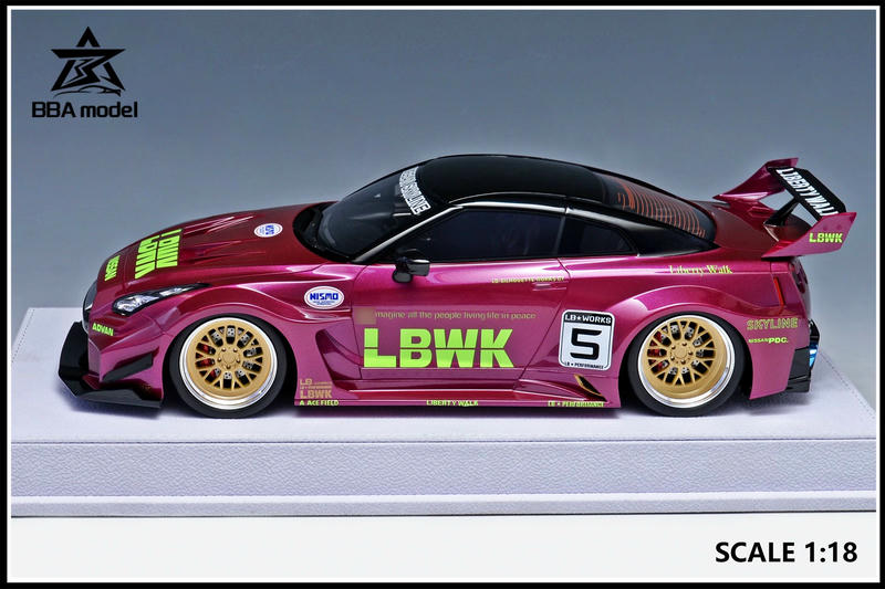 BBA Nissan GT-R 35GT-RR 1:18 Resin Model Car