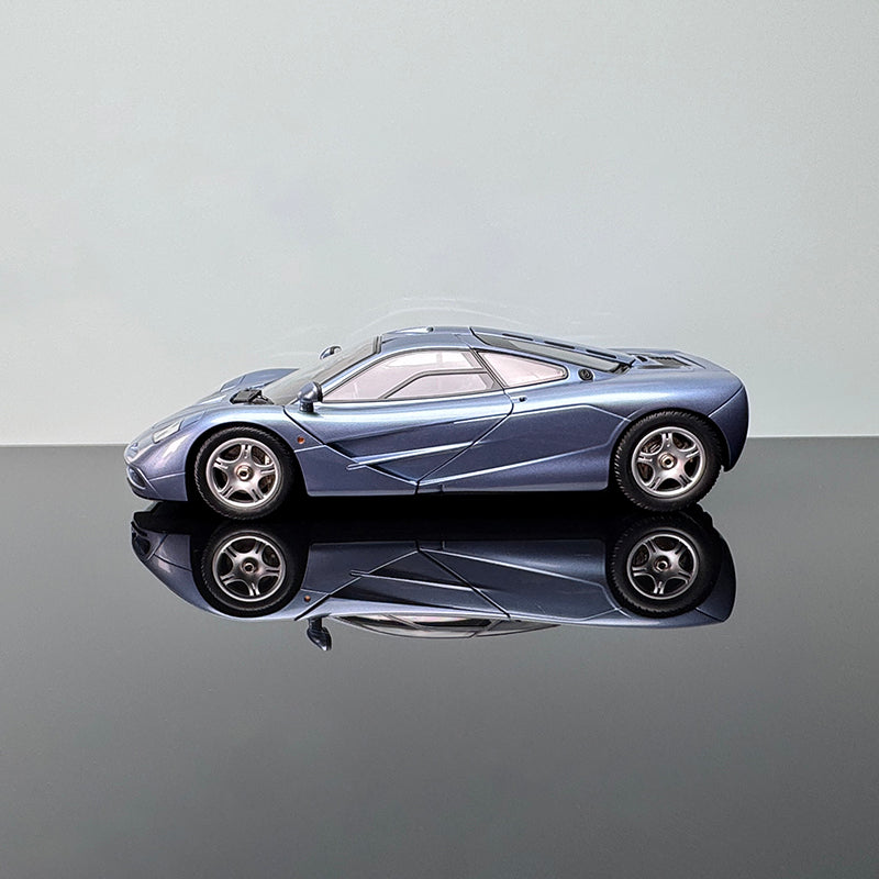McLaren F1 XP5 Diecast Model – 1:18 Scale Interactive Collectible by LCD ice blue