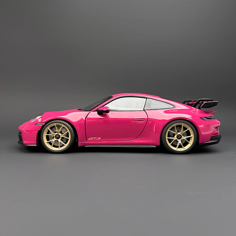 Norev Porsche 911 GT3 1:18 Scale Diecast Model Car – Alloy, ABS &amp; Rubber with Opening Doors and Functional Steering